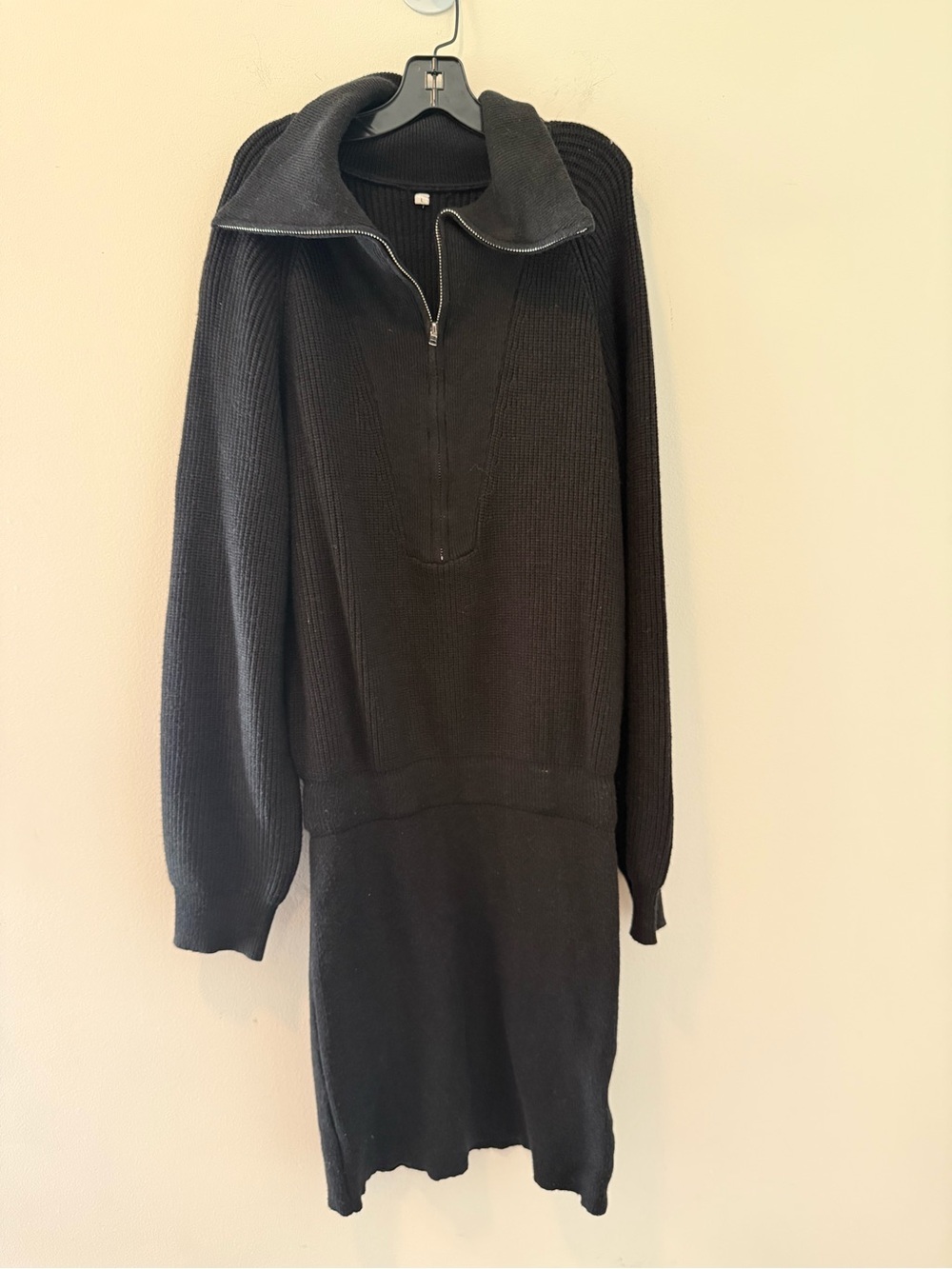Black Knit Dress Size Large #Lux-R